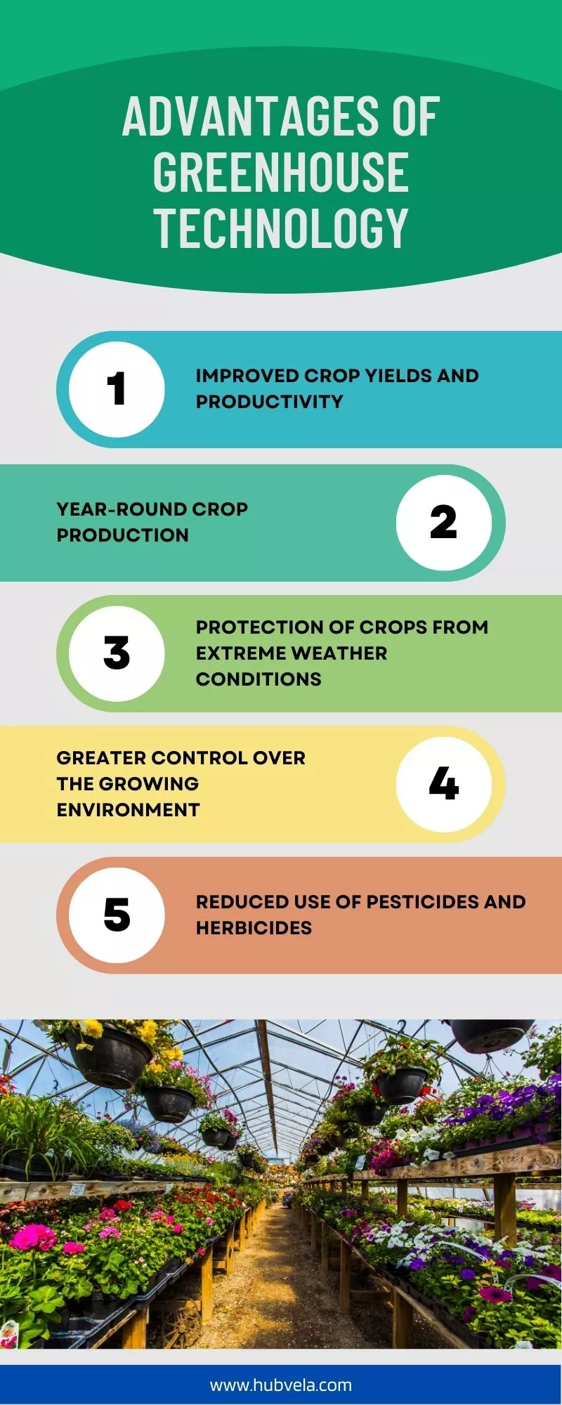 Advantages Of Greenhouse Technology Infographic