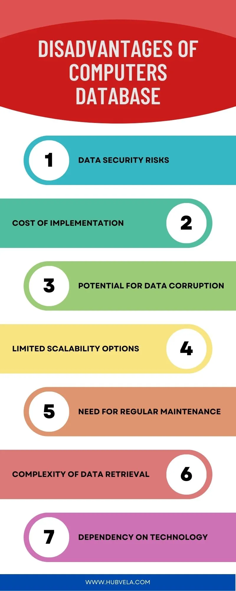 Disadvantages of Computers Database Infographic
