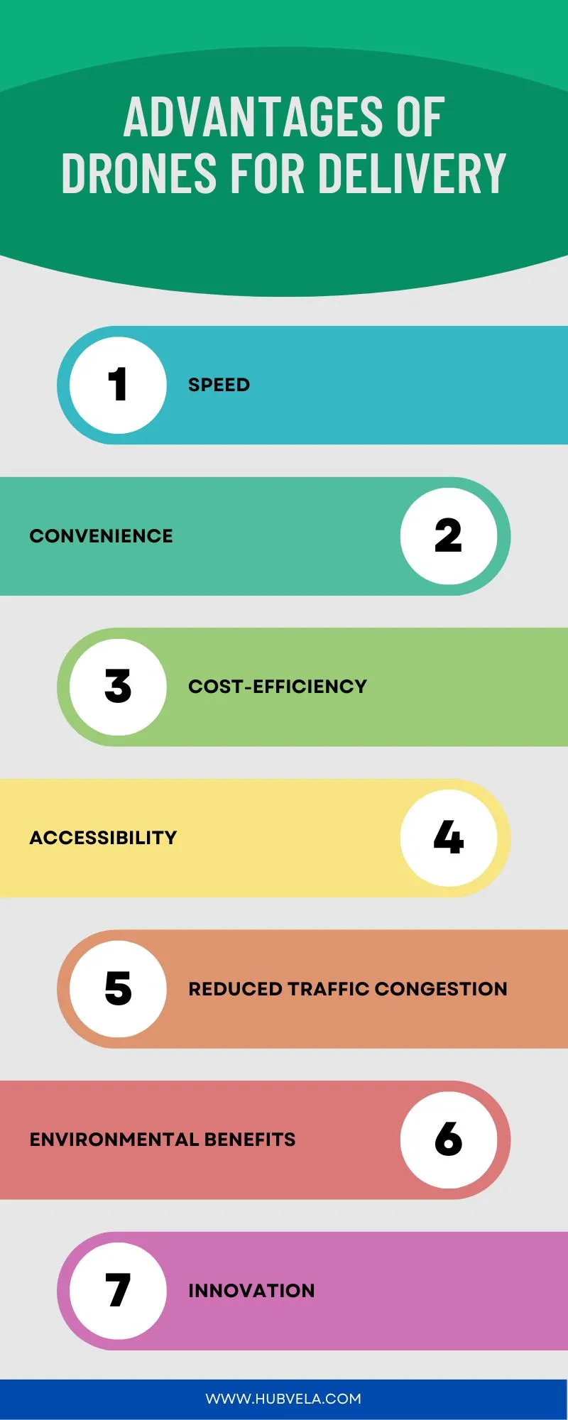 Advantages of Drones for Delivery Infographic