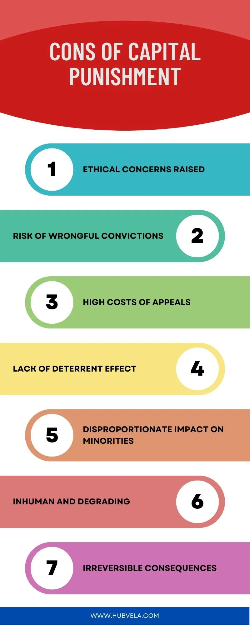 Cons of Capital Punishment Infographic