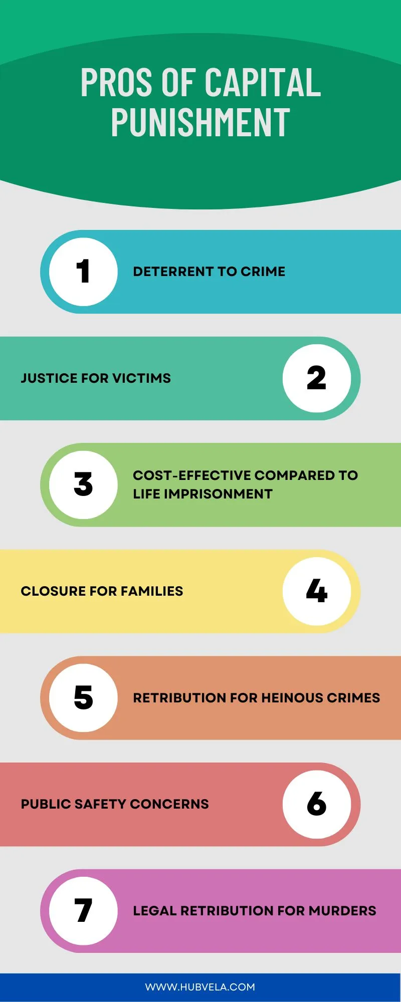 Pros of Capital Punishment Infographic