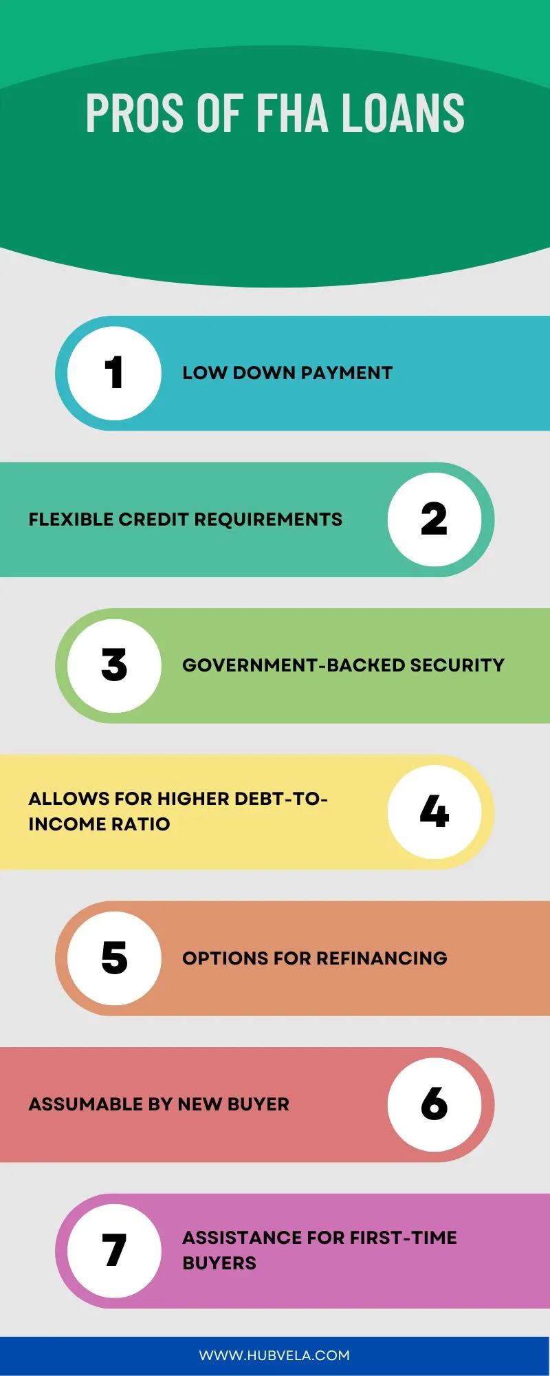 Pros Of FHA Loans Infographic